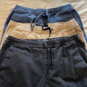 3 HOLLISTER SKINNY JOGGERS